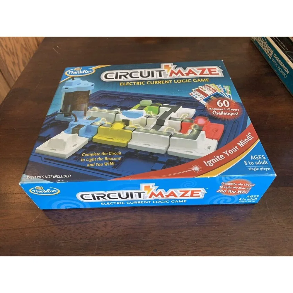 Circuit Maze Electric Current Logic Game ThinkFun 8‎ To Adult NEW Open Box
